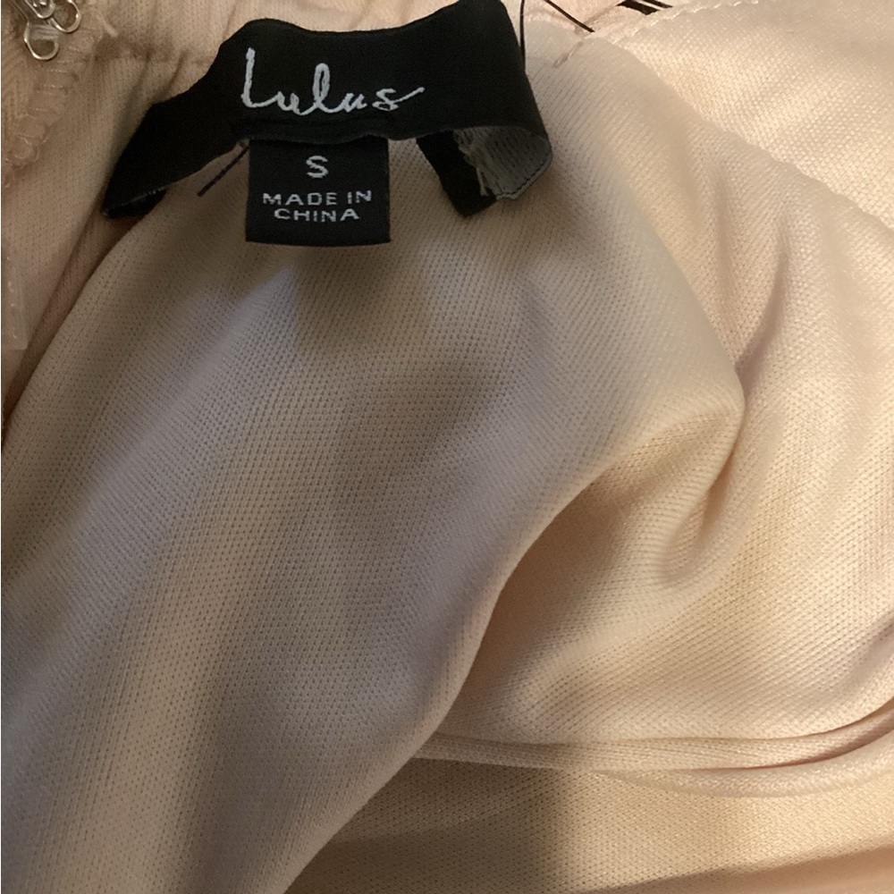 NWT Lulus Dance the Night Away Size S Blush Dress - Picture 8 of 10